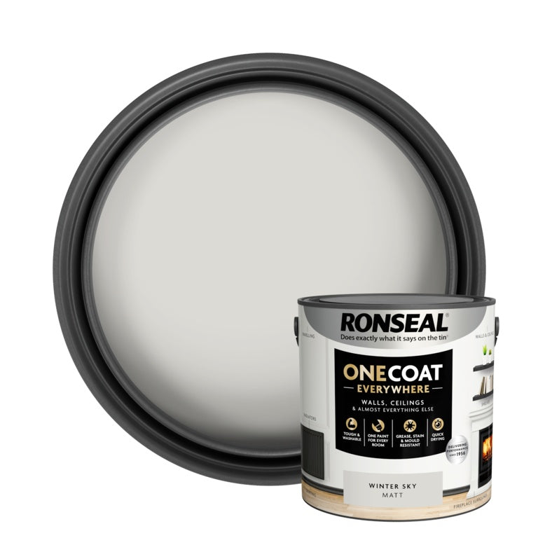 Ronseal One Coat Winter Sky Matt 2.5L Ronseal One Coat Winter Sky Matt 2.5L
